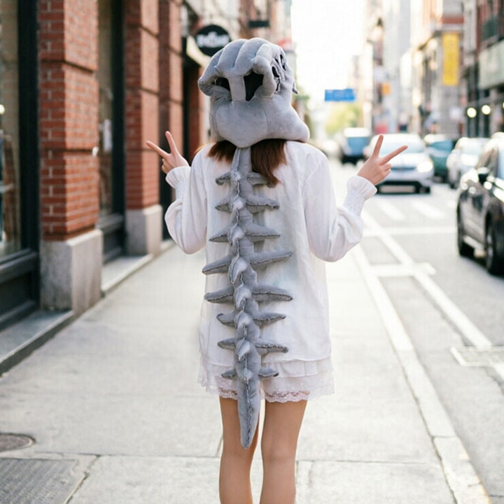 Funny dinosaur skeleton headgear