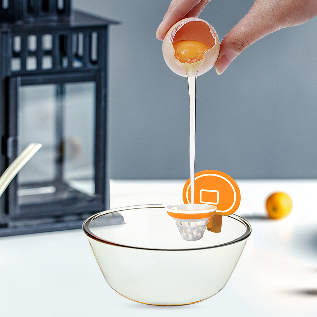 Basketball hoop egg white separator