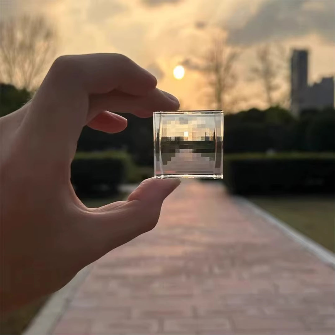 Pixel Stone Mosaic Filter Pendant