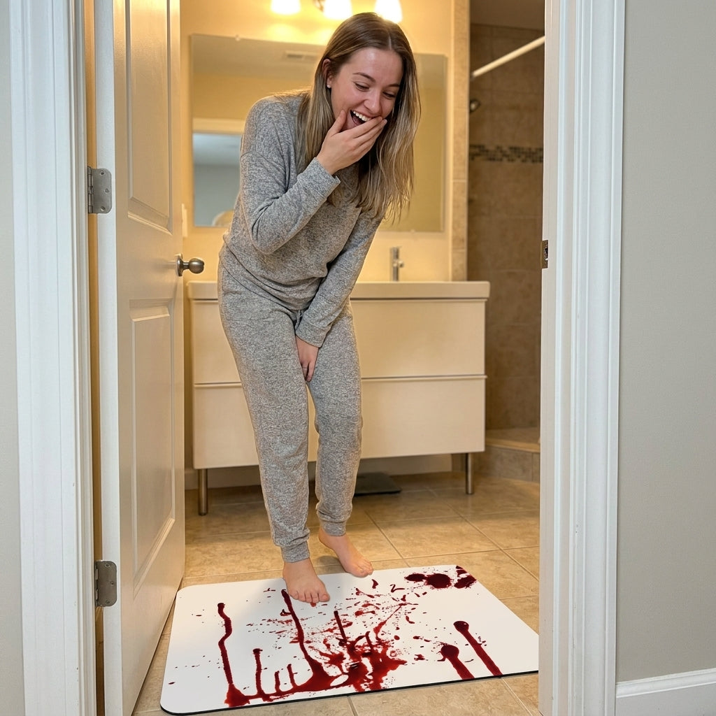 Fun water-sensitive color-changing floor mat