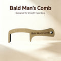 Wooden grooming brush for bald men