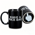 Creative Ceramic Mug with Middle Finger Design