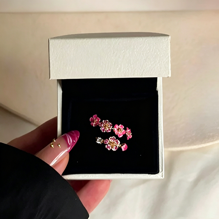 Rose Gold Peach Blossom Ring