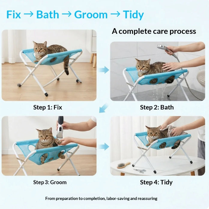 Pet bathing stand
