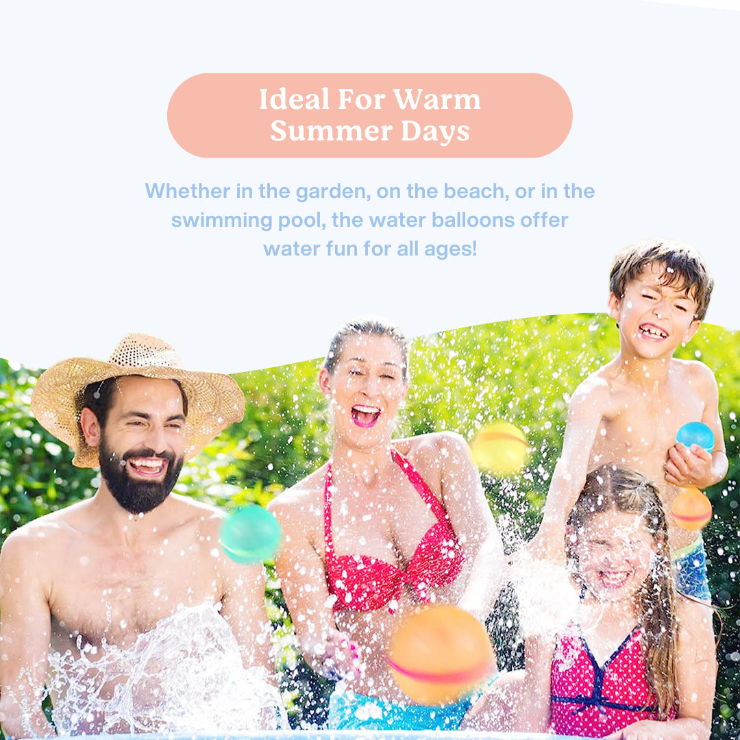 Silicone magnetic water balls