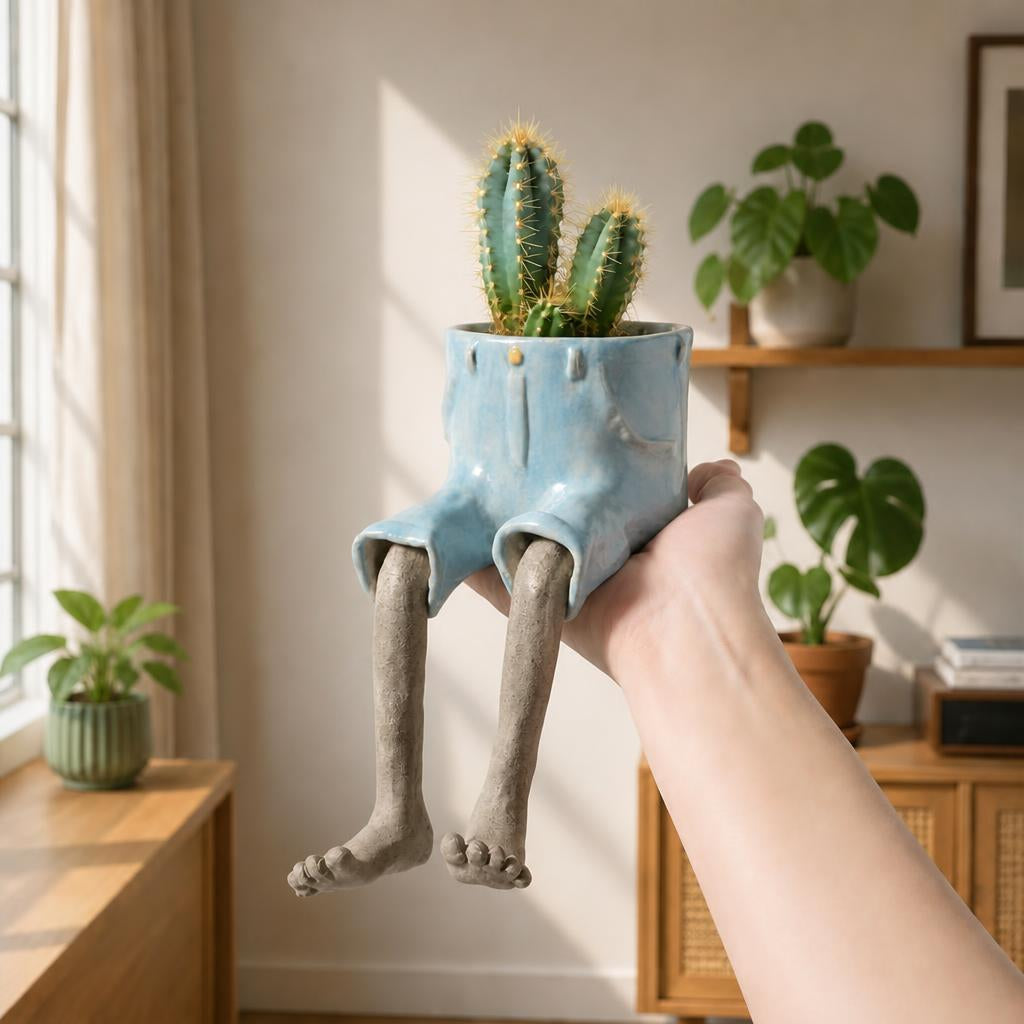 Lower body flower pot ornament