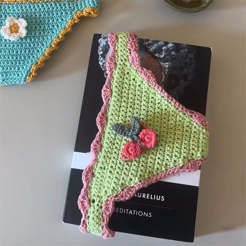 Knitted Triangle Panty Bookmark