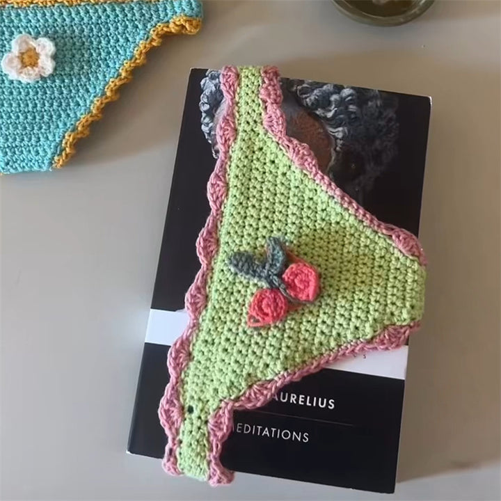 Knitted Triangle Panty Bookmark