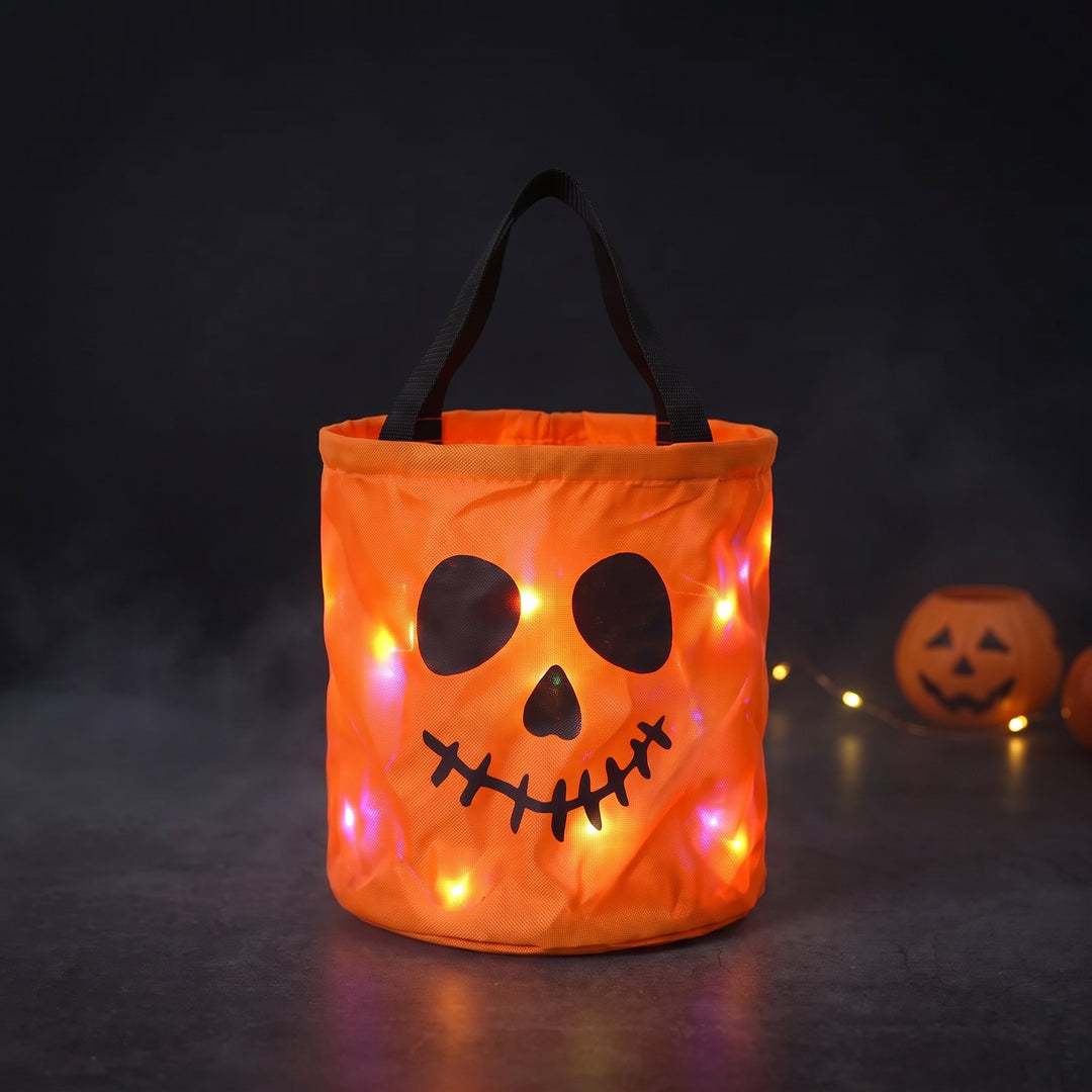 Glowing Halloween Candy Bucket