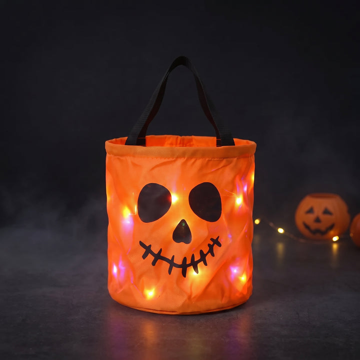 Glowing Halloween Candy Bucket