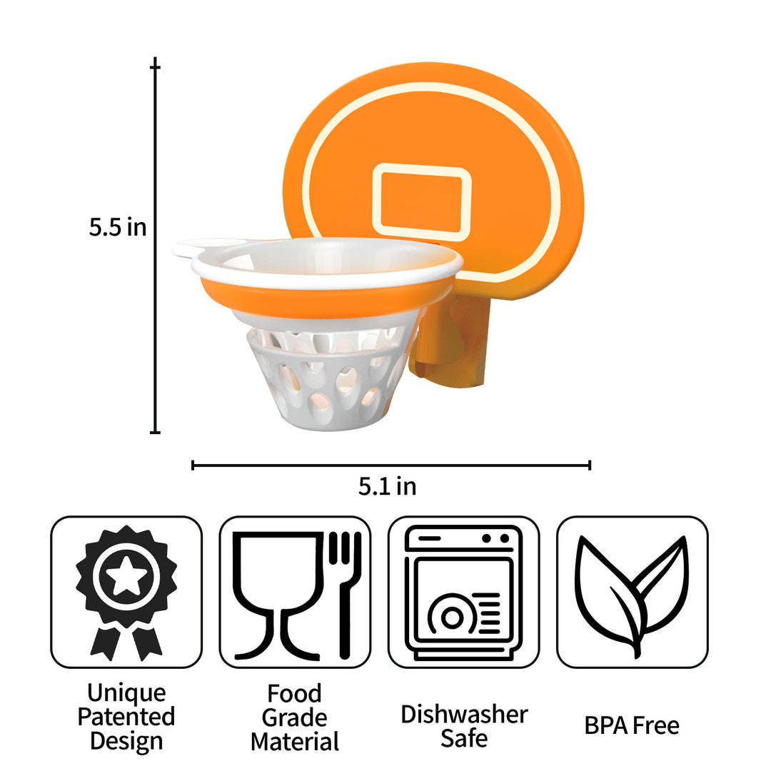 Basketball hoop egg white separator