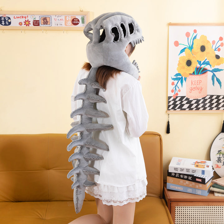 Funny dinosaur skeleton headgear