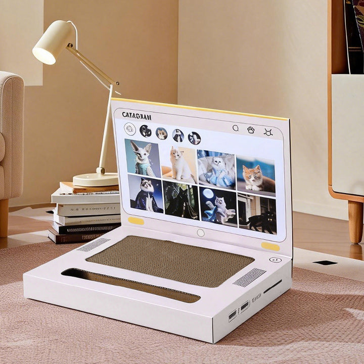 Laptop Shaped Cat Scratching Post
