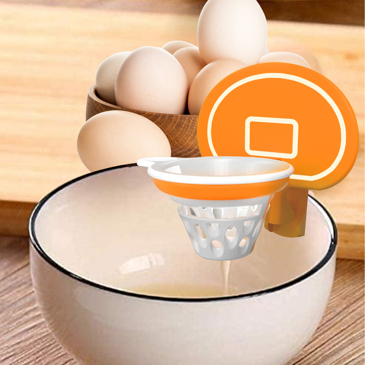 Basketball hoop egg white separator