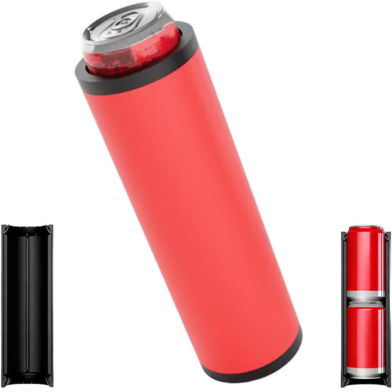 Double-can tactical jumping can rack
