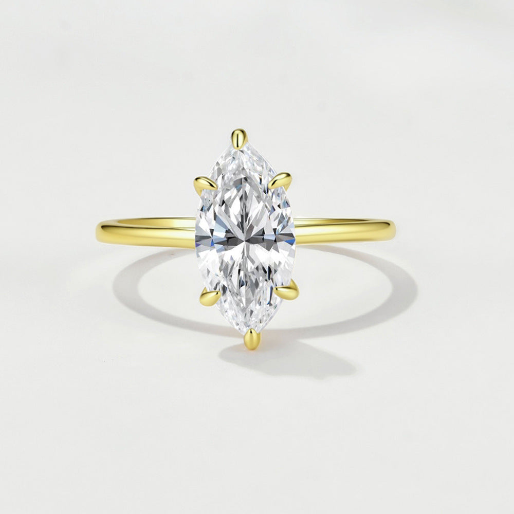 Moissanite stacked rings