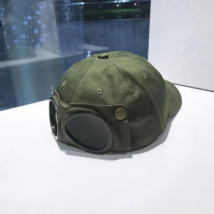 Cute aviator glasses baseball cap