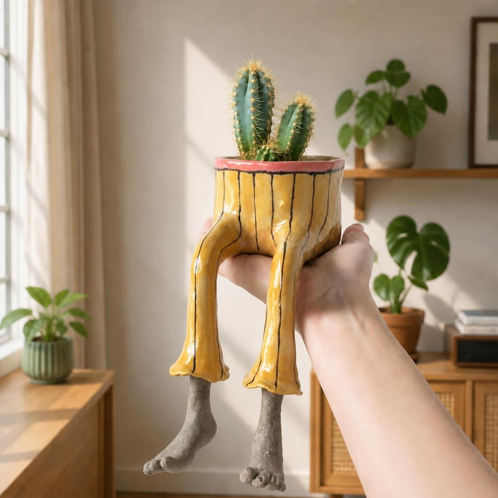 Lower body flower pot ornament