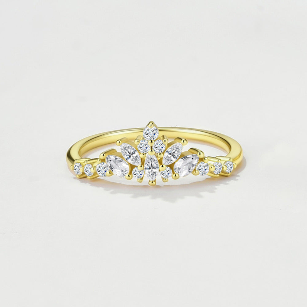 Moissanite stacked rings