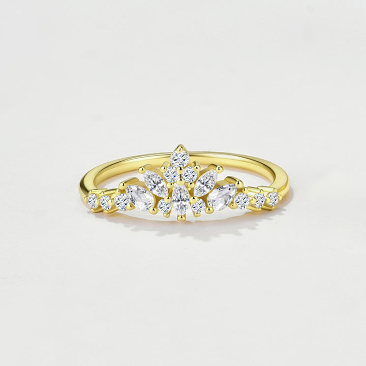 Moissanite stacked rings