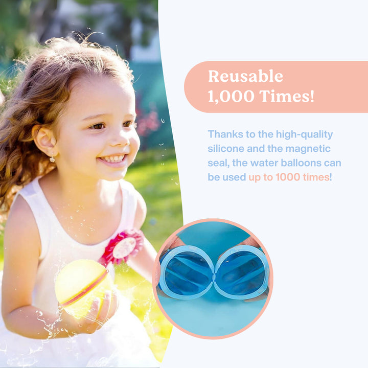 Silicone magnetic water balls