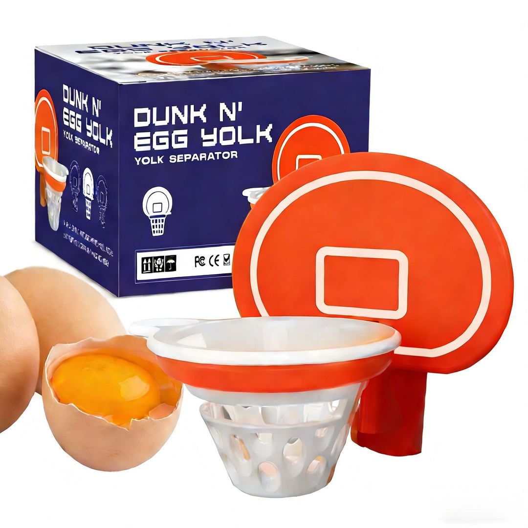 Basketball hoop egg white separator