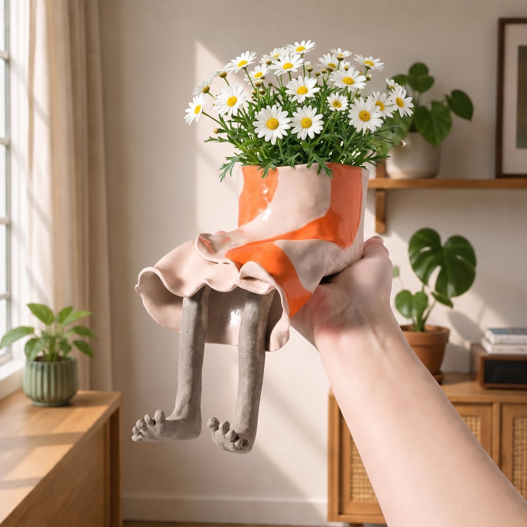 Lower body flower pot ornament