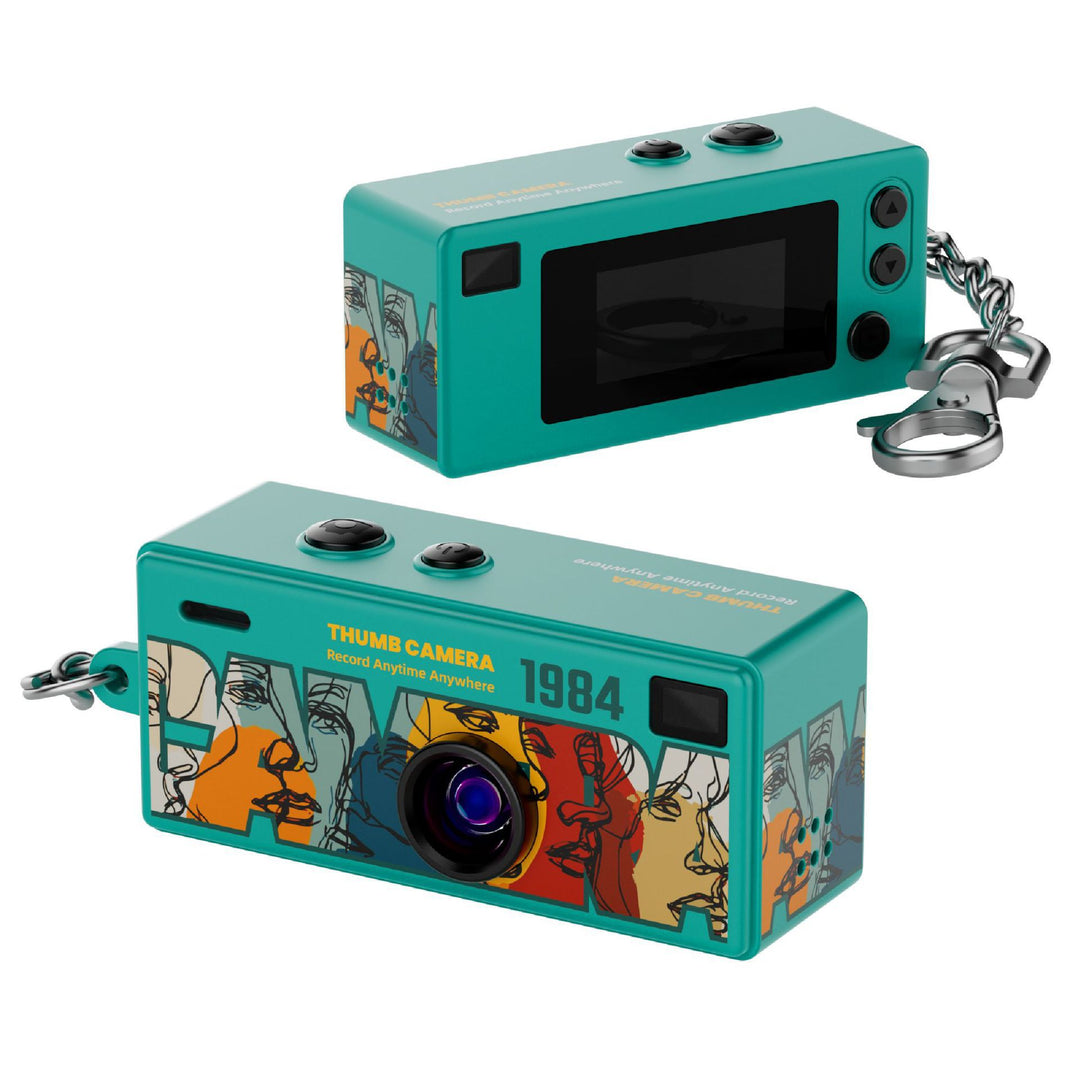 Retro thumb camera charm