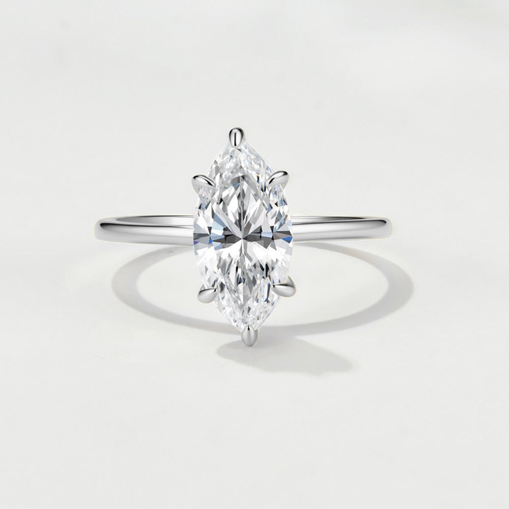 Moissanite stacked rings