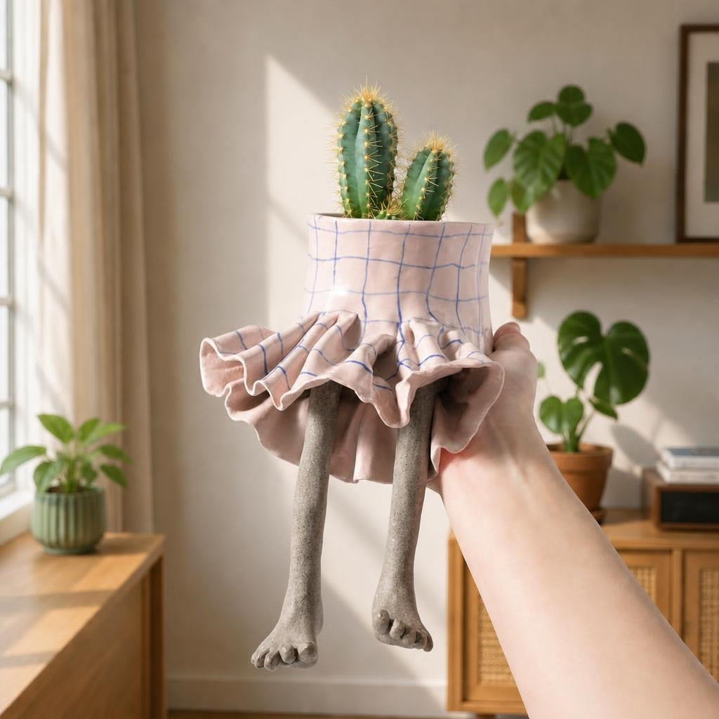Lower body flower pot ornament
