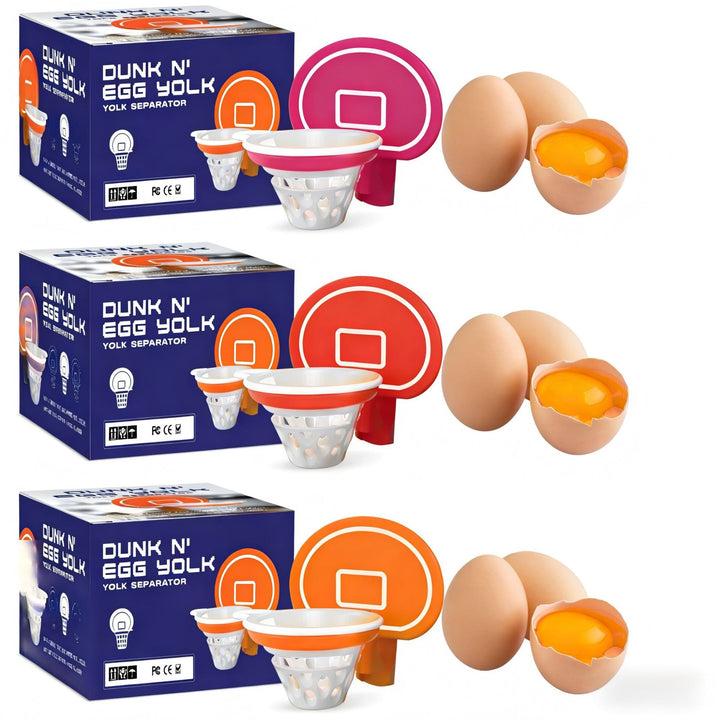 Basketball hoop egg white separator
