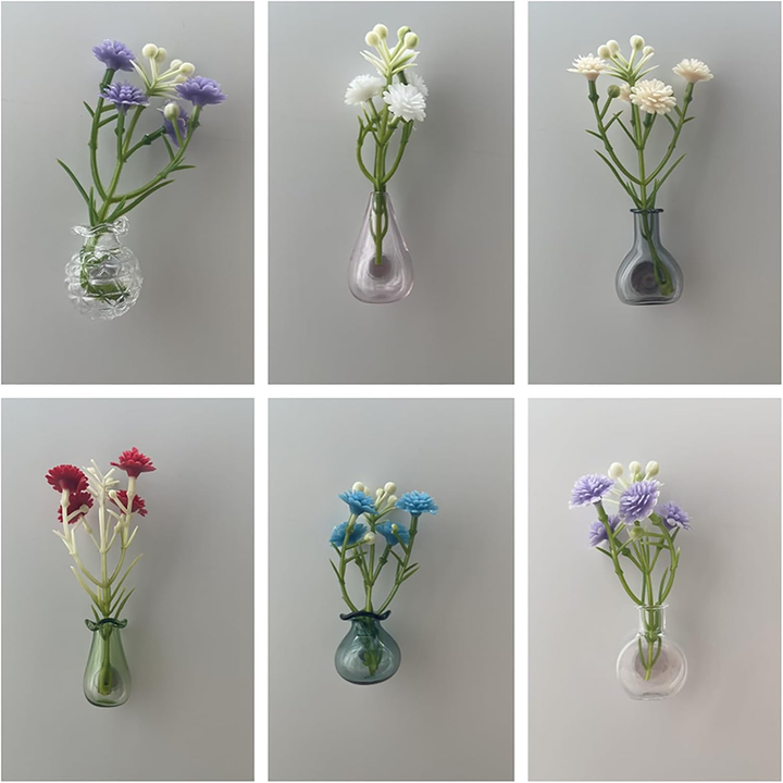 Mini Magnetic Flower Vase – DIY Glass Decor