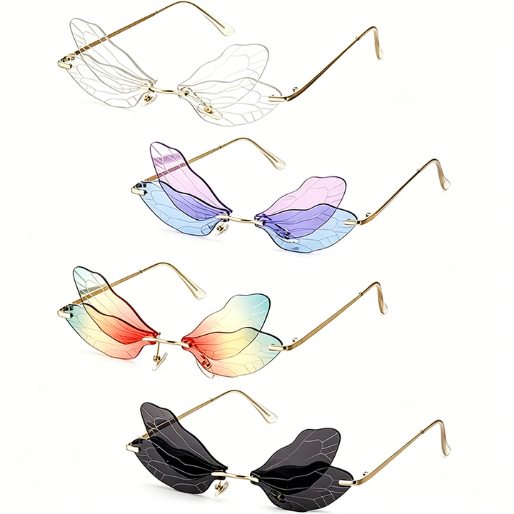 Dragonfly-wing gradient sunglasses