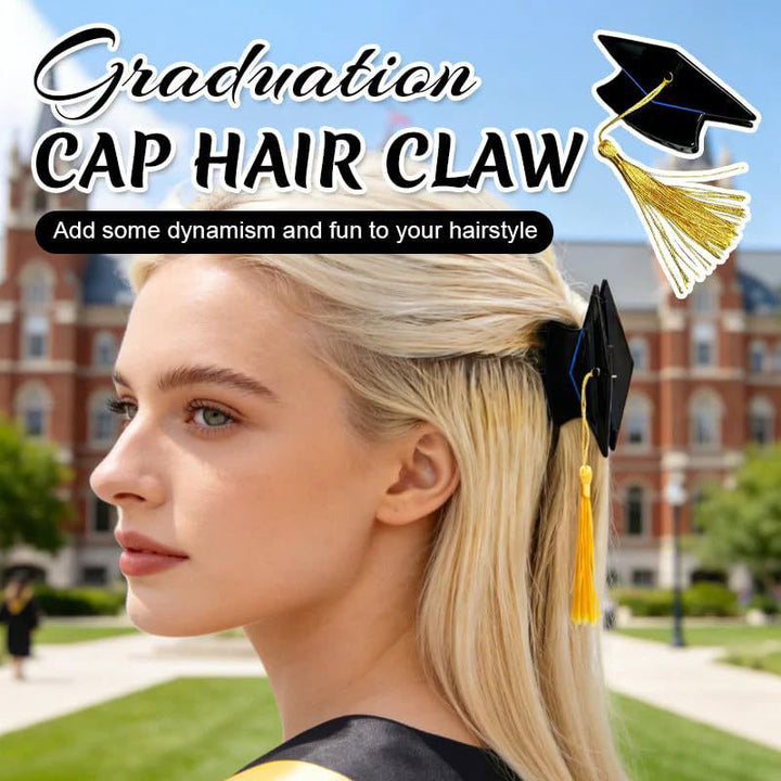 Mini graduation cap hair clip