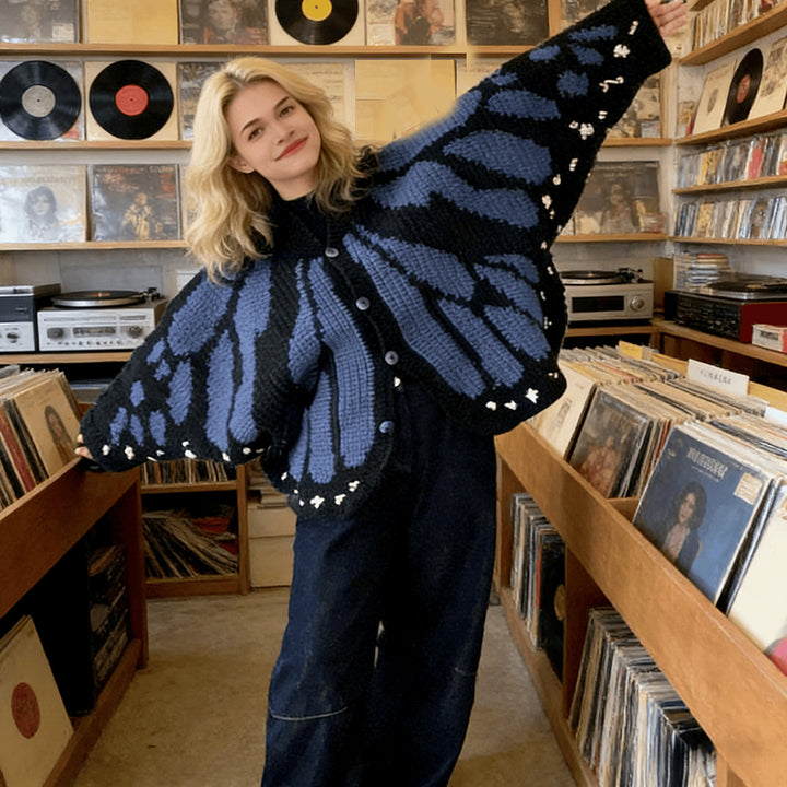 Handmade Butterfly Cardigan Shawl