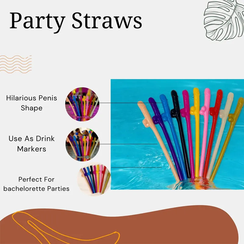 Fun-patterned straws