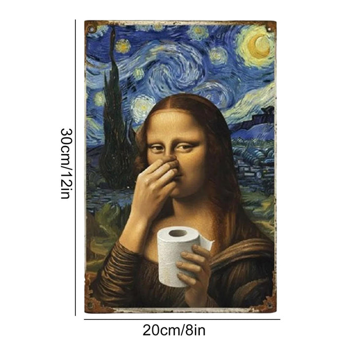 Funny Retro Bathroom Wall Decor