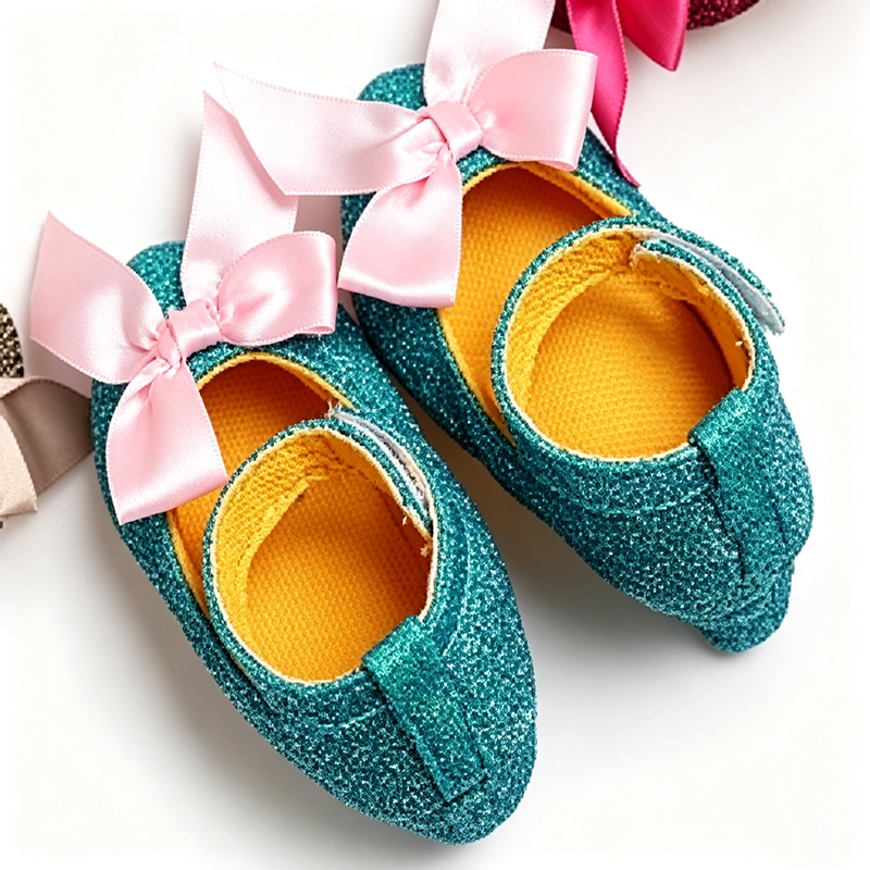 High-heeled shoes for baby girls