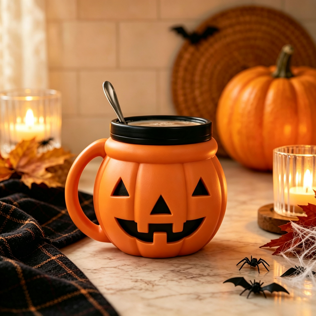 Halloween Pumpkin Ice Cream Cup