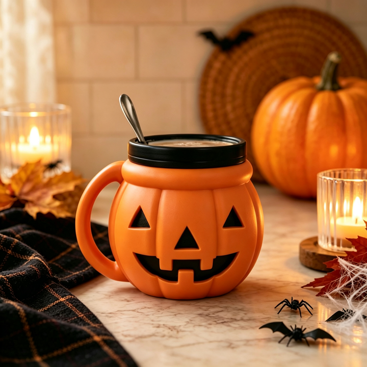 Halloween Pumpkin Ice Cream Cup