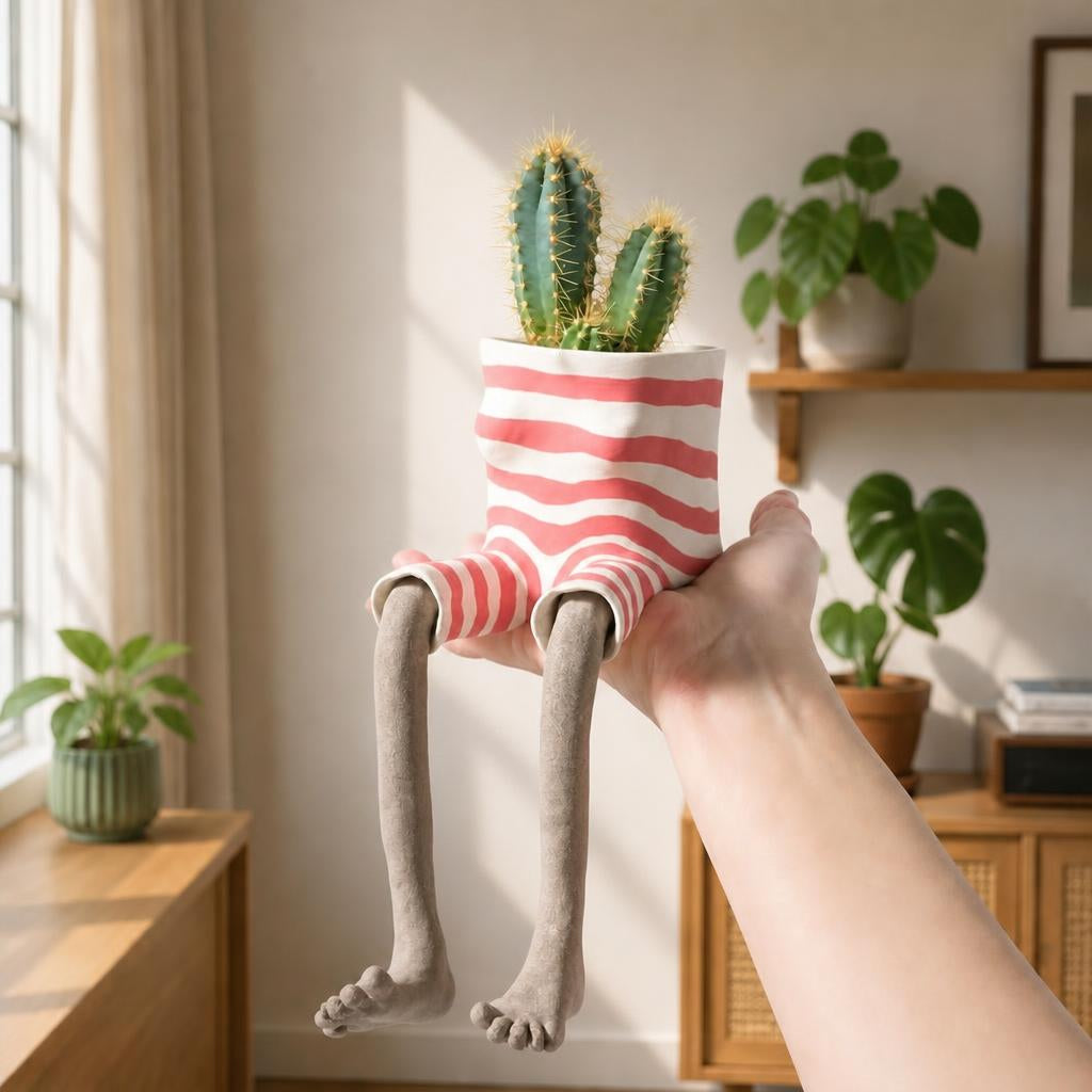 Lower body flower pot ornament