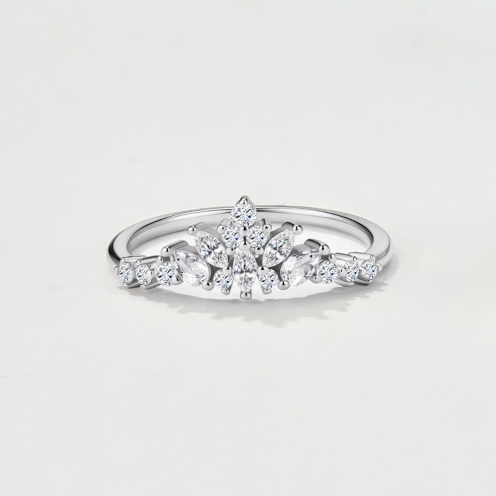 Moissanite stacked rings