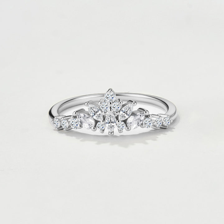 Moissanite stacked rings
