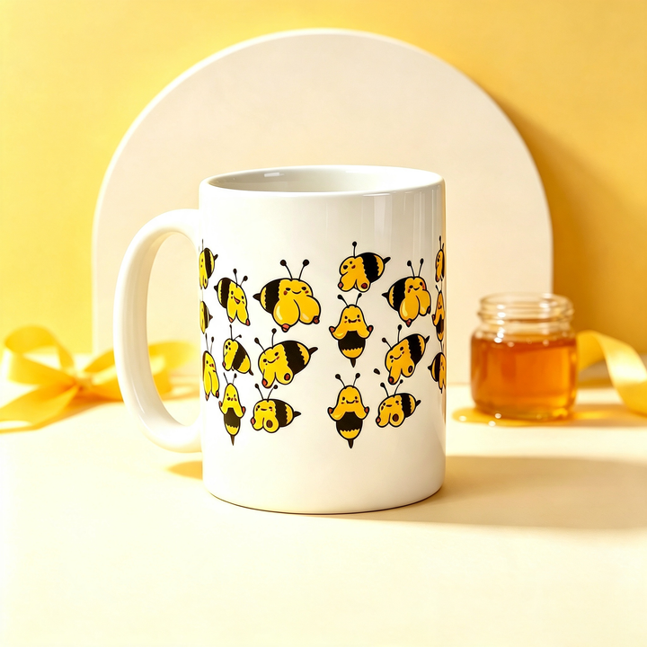 Goofy Bumble‑Bee Novelty Mug