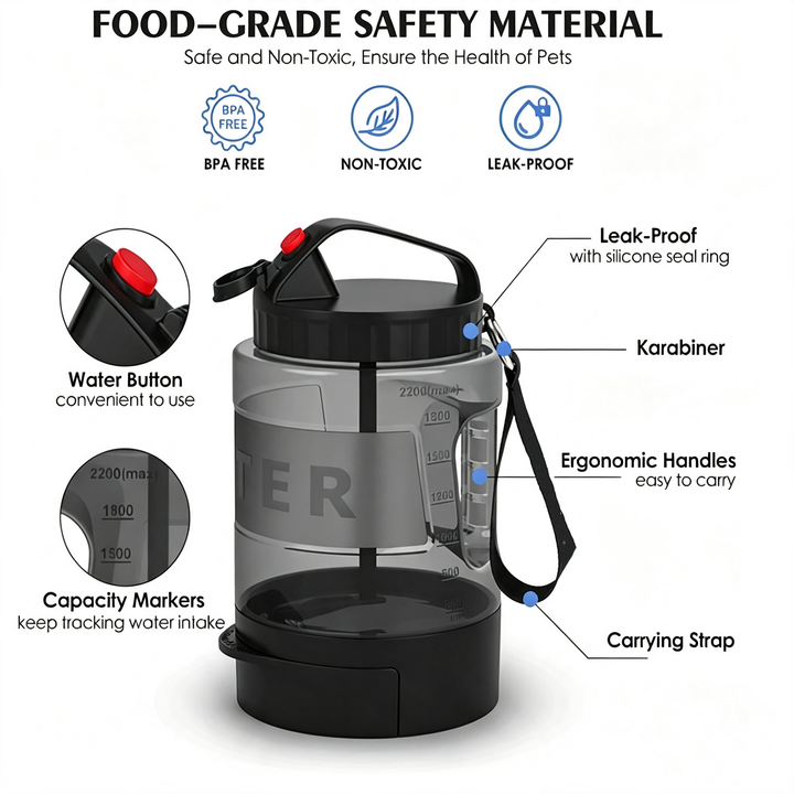 Dog outdoor water bottle