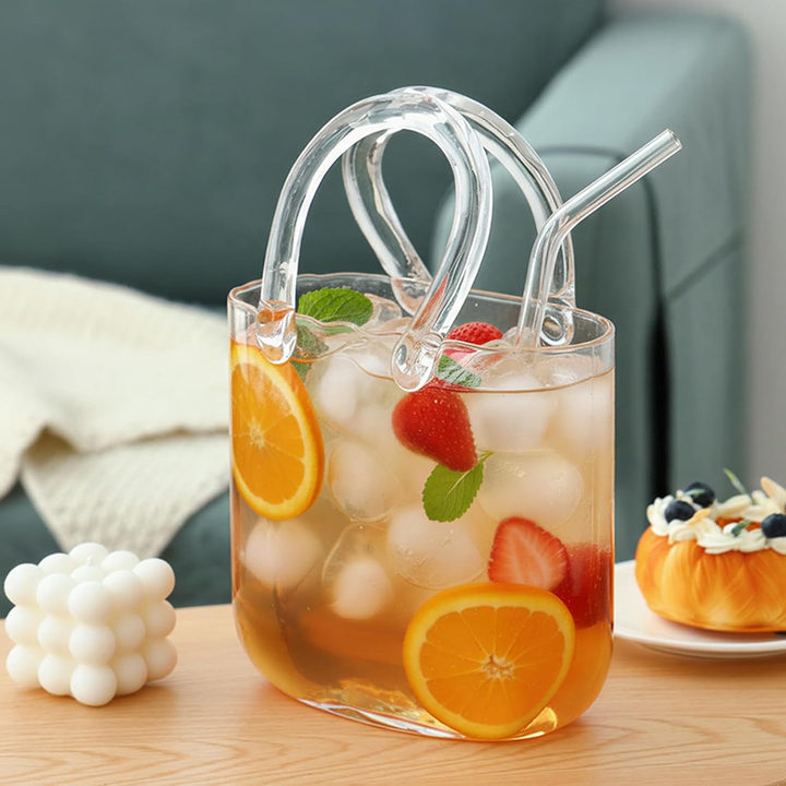 Cute Transparent Bag-Shaped Decorative Vase