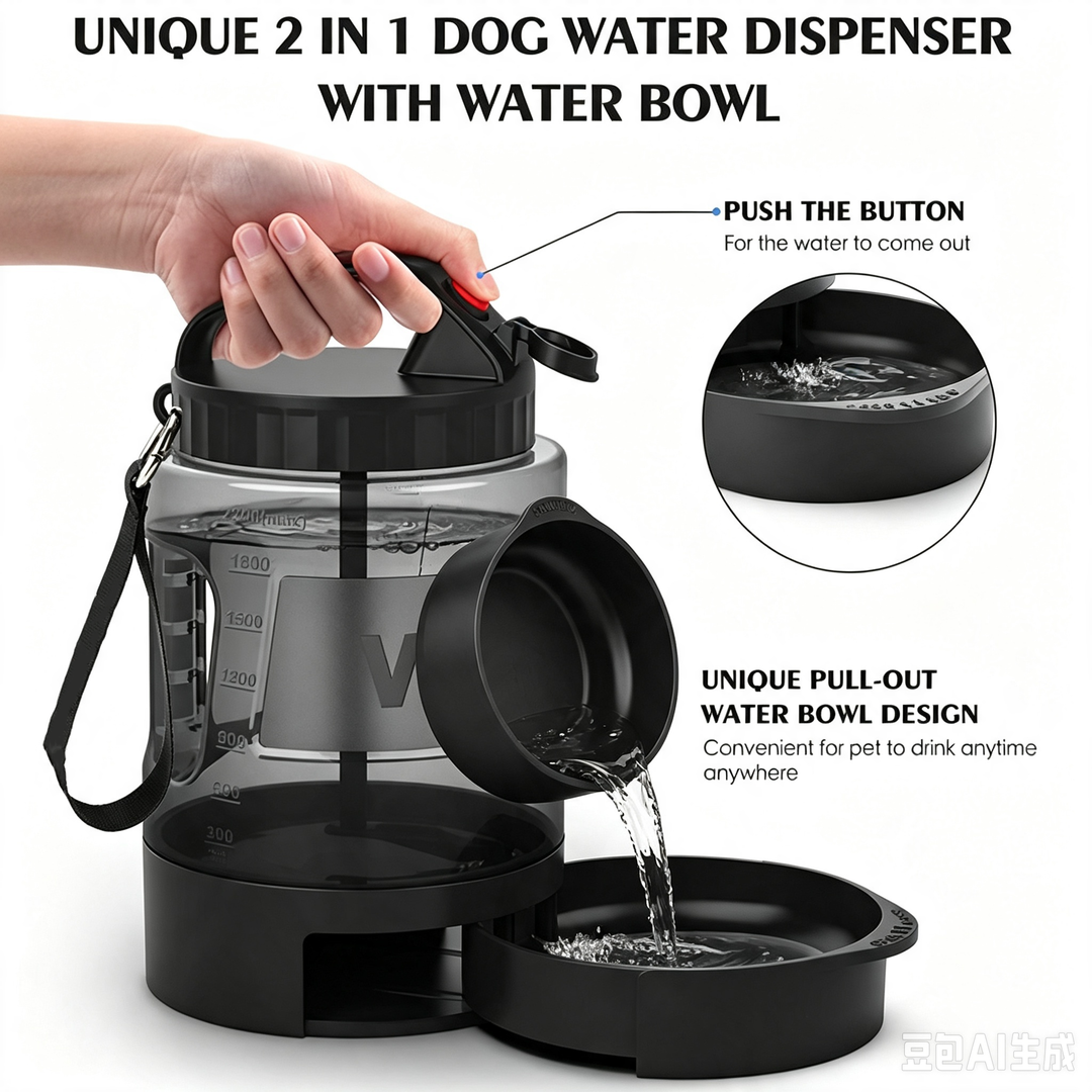 Dog outdoor water bottle