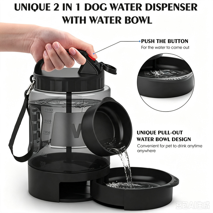 Dog outdoor water bottle