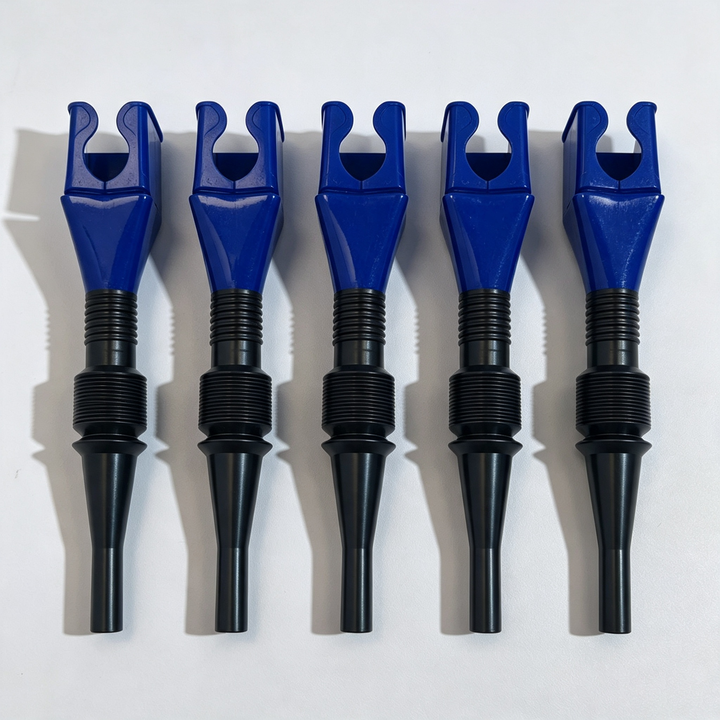 Foldable telescopic hose funnel