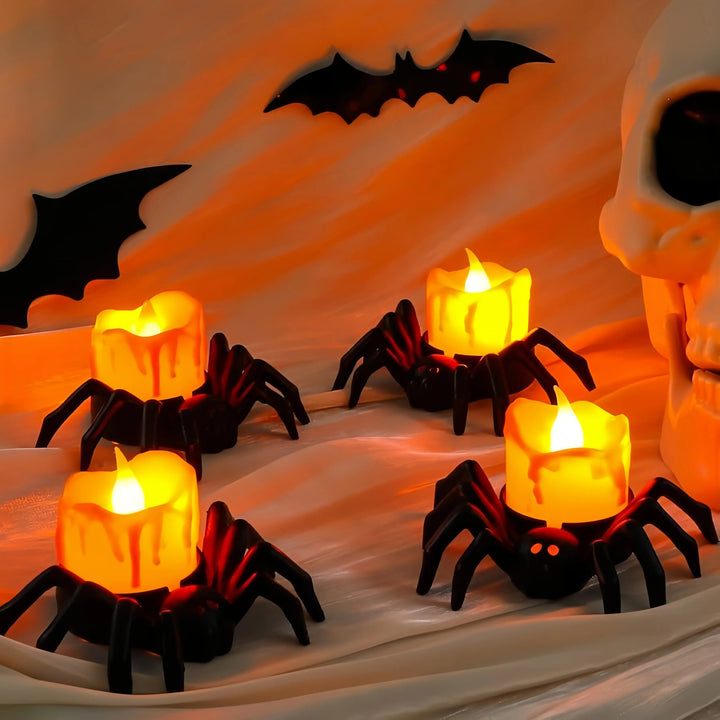 Halloween Spider Candle Light
